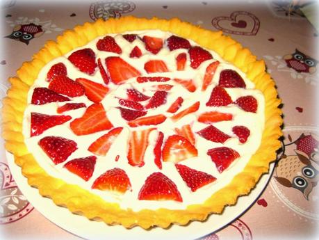 CROSTATA DI FRAGOLE CON CREMA DI RICOTTA