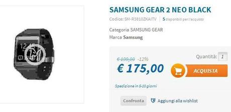 gear 2 neo techmania Samsung Gear Fit e Gear 2 Neo a soli 175€ da TechMania accessori  Techmania samsung offerta gear fit Gear 2 Neo 