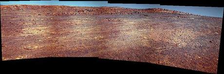 Opportunity Panoramic Camera  L 2 5 7  Sol 3596 - Cape Upright