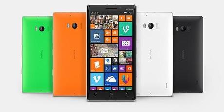 La gamma colori di Lumia 930, uno dei tre nuovi Lumia 2014