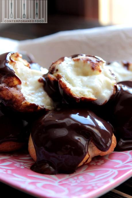 profiterole ricetta dolci contemporaneo food Copertura al cioccolato per profiterole e torte