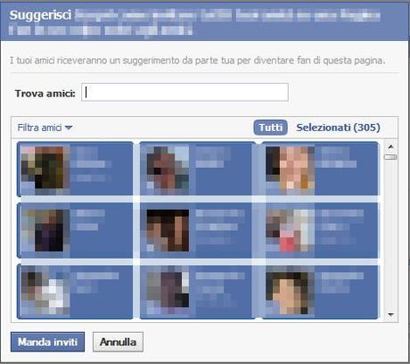 contatti facebook da eliminare