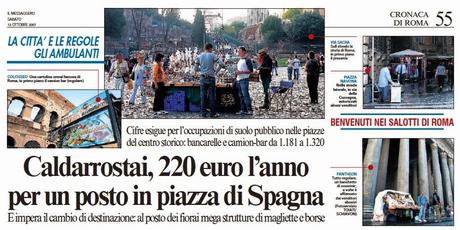 Robe che ti fanno dire che la città non ha speranza. Guardate questi titoloni di giornale del 2007. Non c'era la crisi, il sindaco era Veltroni, sono passati 7 anni. Non è cambiato nulla! Anzi, è tutto peggiorato...