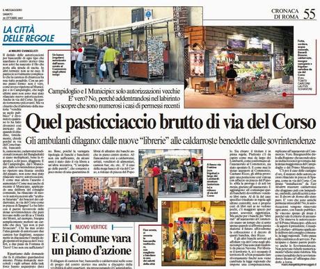 Robe che ti fanno dire che la città non ha speranza. Guardate questi titoloni di giornale del 2007. Non c'era la crisi, il sindaco era Veltroni, sono passati 7 anni. Non è cambiato nulla! Anzi, è tutto peggiorato...