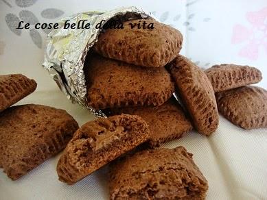 Quadrotti ripieni al cioccolato