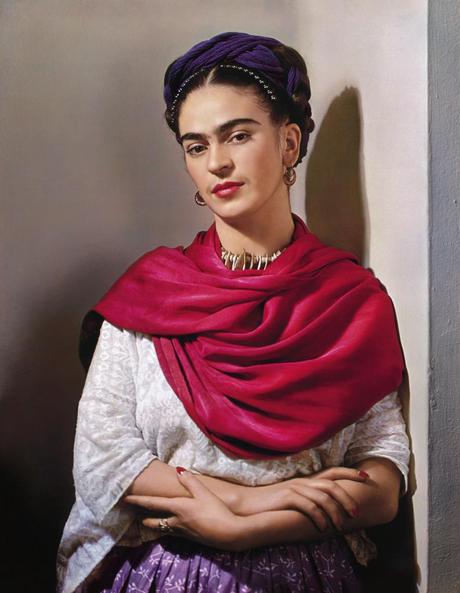 Nickolas Muray, Frida con rebozo rosso, 1939