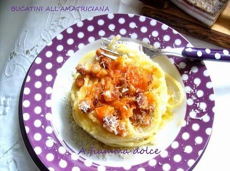 Bucatini all'amatriciana, gli originali!