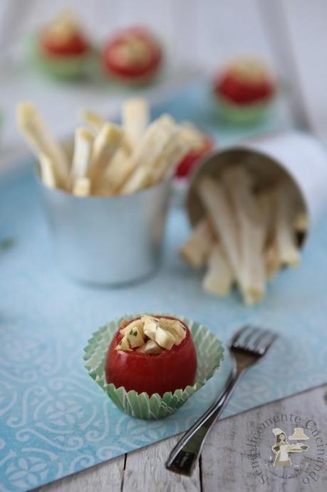 finger food: pomodorini e sedano rapa