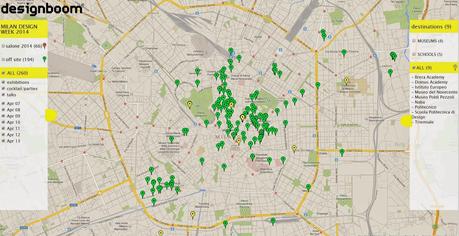 mappe utili salone del mobile Milan Design Week 2014
