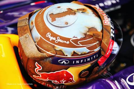 Arai GP-6 S.Vettel Bahrain 2014 by Jens Munser Designs