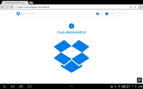 Collegamento ultra-veloce di Dropbox al computer (o ad altro dispositivo).