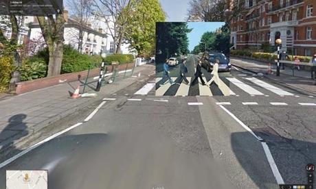 Le copertine degli album classici su Google Street View
