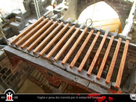 Costruzione 171: Solaio del piano nobile (2) - travettatura e tavolato