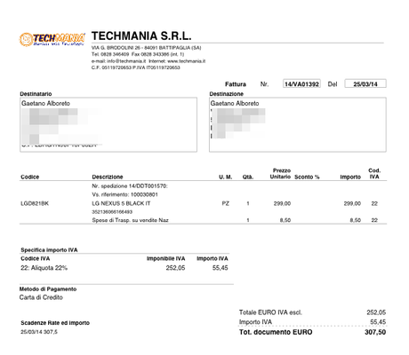 14 VA01392 20140325 Gaetano Alboreto TechMania.it è affidabile? Ecco la nostra opinione! news  techmania.it techmania affidabile Techmania spedizione techmania ritardi techmania problemi techmania feedback techmania affidabilità techmania 