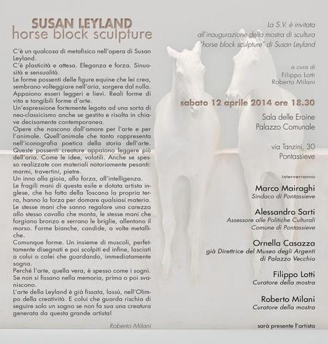 Susan Leyland - Horse Block Sculture - Pontassieve, Sala delle Eroine - a cura di Filippo Lotti e Roberto Milani