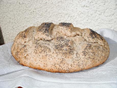 Pane a tutto riso con semi di papavero