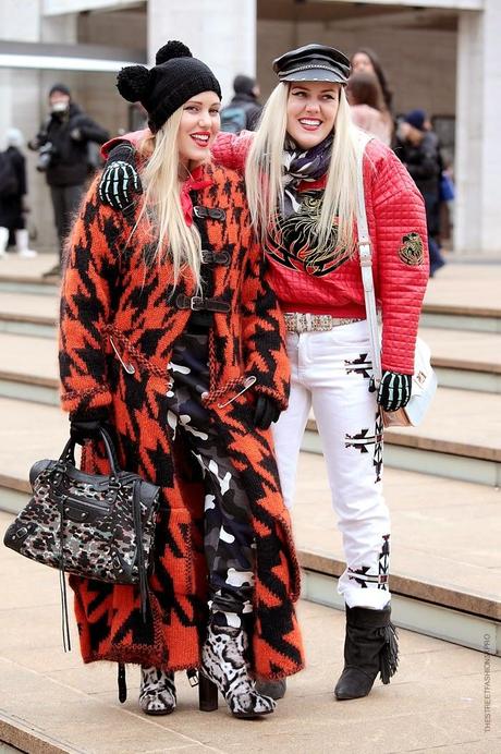 In the Street...Crazy Sisters...Cailli & Sam Beckerman, NY