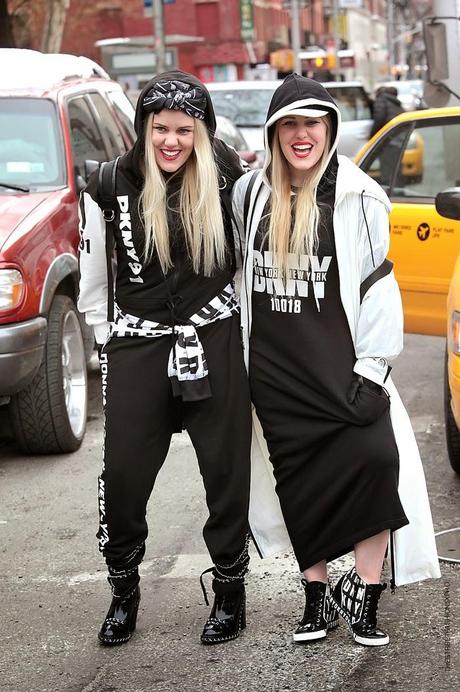 In the Street...Crazy Sisters...Cailli & Sam Beckerman, NY