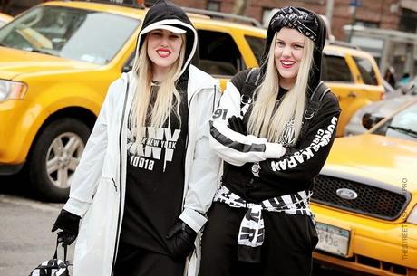 In the Street...Crazy Sisters...Cailli & Sam Beckerman, NY