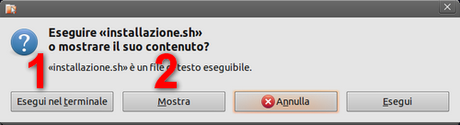 Script eseguire o mostrare