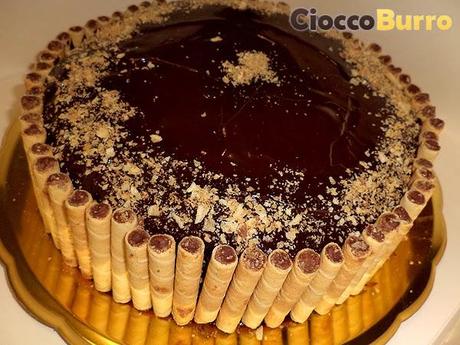 Torta Trionfo di Cioccolato, Wafer e Nutella