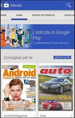 L'edicola di Google sbarca in Italia!