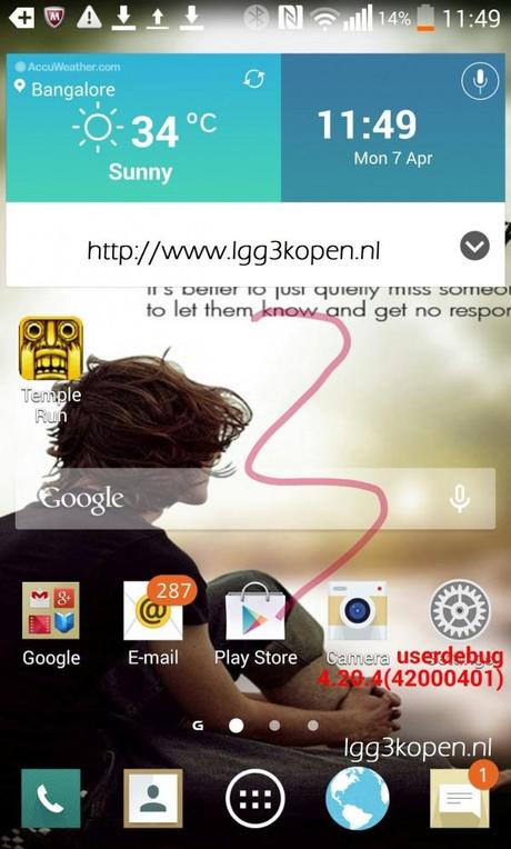 lg g3 screenshot 600x997 LG G3: appaiono i primi screenshot dellinterfaccia smartphone  lg g3 lg 