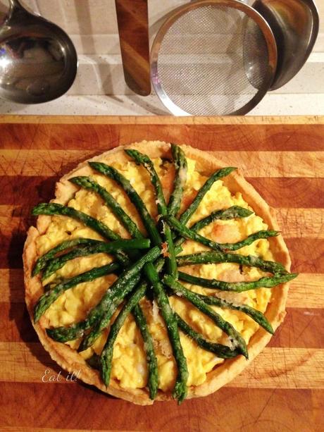 Crostata di uova e asparagi