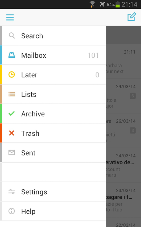 Mailbox per Android