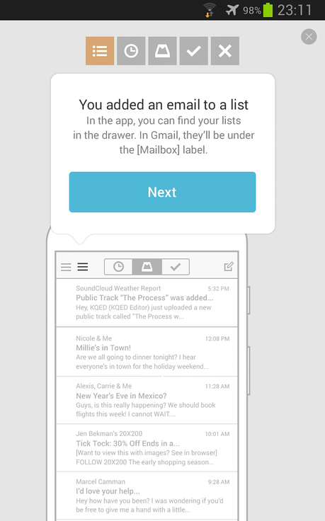 Mailbox per Android