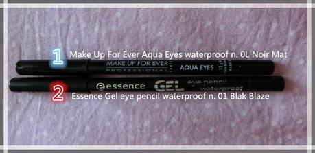 Essence Gel eye pencil waterproof VS Make Up For Ever Aqua Eyes