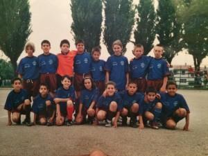 Chiara con i compagni di squadra del Rezzato