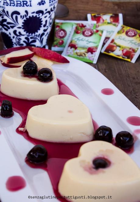 Cuori di mousse alla mela e vaniglia con amarena Fabbri per il #GFFD