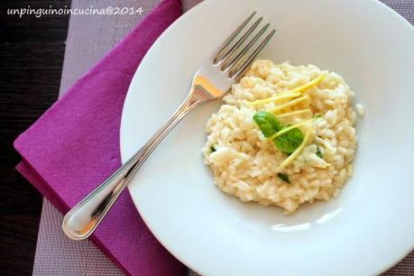 Risotto al limone e basilico