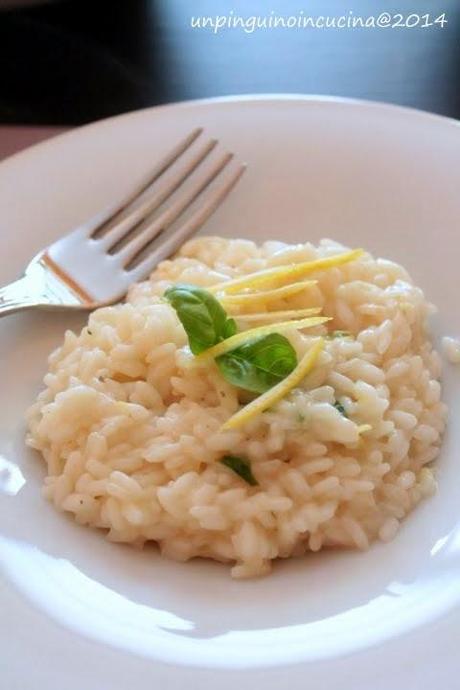 Risotto al limone e basilico