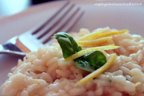 Risotto al limone e basilico