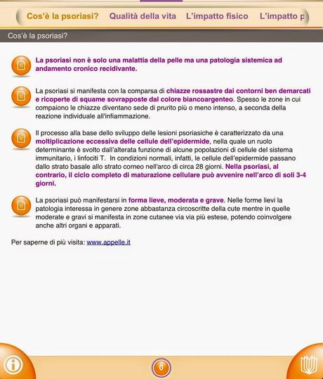 La Psoriasi: un'app via aiuta a sapere cosa è e come gestirla.