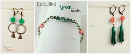 {Gypsy Collection} Beautiful greens. New boho jewelry pieces