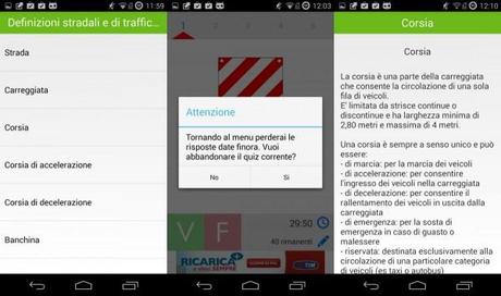 quiz patente 3 600x355 Quiz Patente! 2014 + Teoria: come ripassare per lesame di teoria con Android applicazioni  play store google play store 