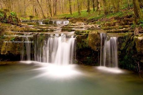 Piccola cascata presso la val d'Arzino — con Federica Cattaruzzi