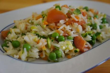 Basmati rice with veggies
