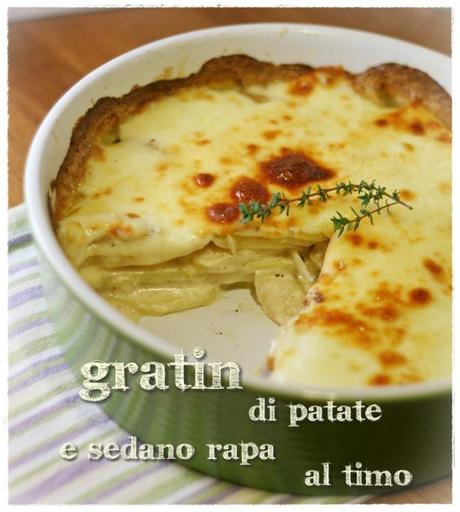 Gratin patate e sedano rapa