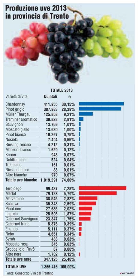 Fonte Infografica: Quotidiano L'Adige - 20 Novembre 2013 pg. 9