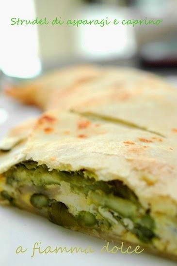 Strudel di asparagi e caprino