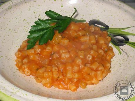 Pasta e patate con il sugo