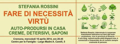 VI ASPETTO A CREMONA IL 16 APRILE ORE 20,45