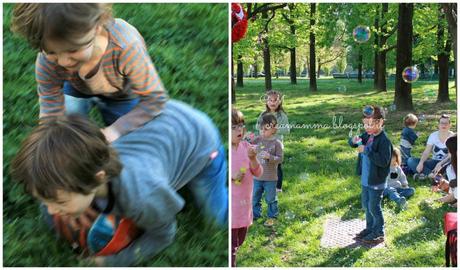 Festa di compleanno di Spiderman al parco