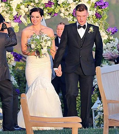 Nick Carter dei Backstreet Boys ha sposato Lauren Kitt: le foto