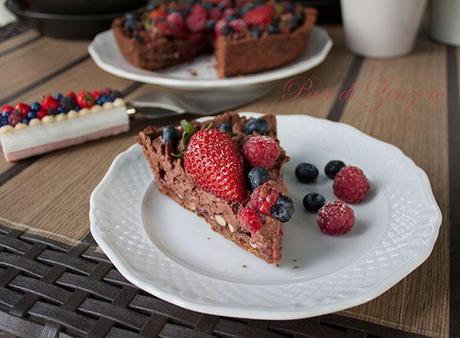 mousse cioccolato e frutti di bosco