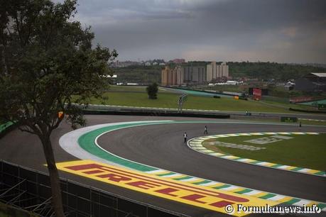 View of the track at Interlagos